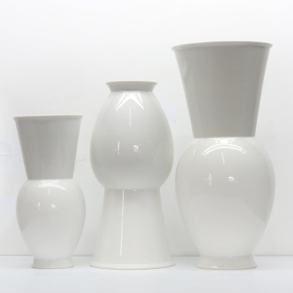 Vase Halle, Set of 3 Vases, KPM Berlin