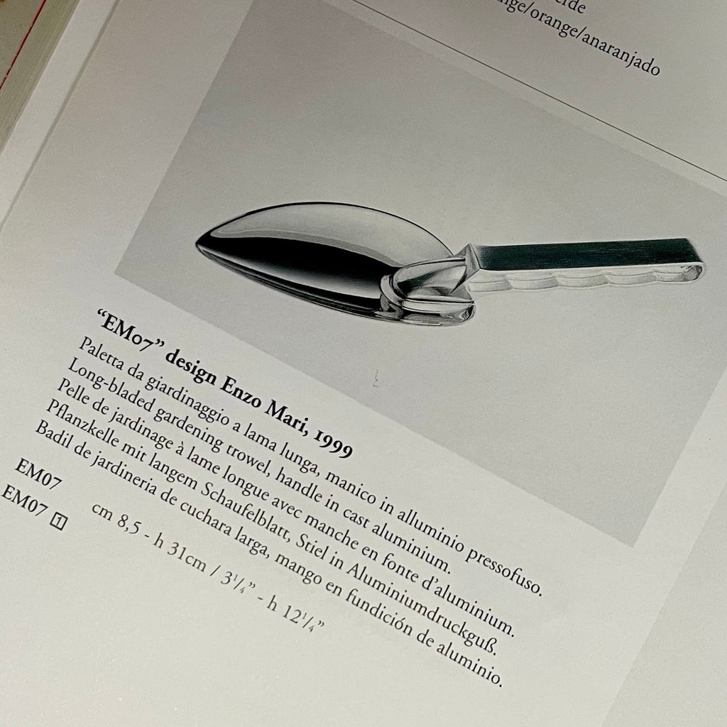 Planting trowel, EM07 by Enzo Mari for ALESSI