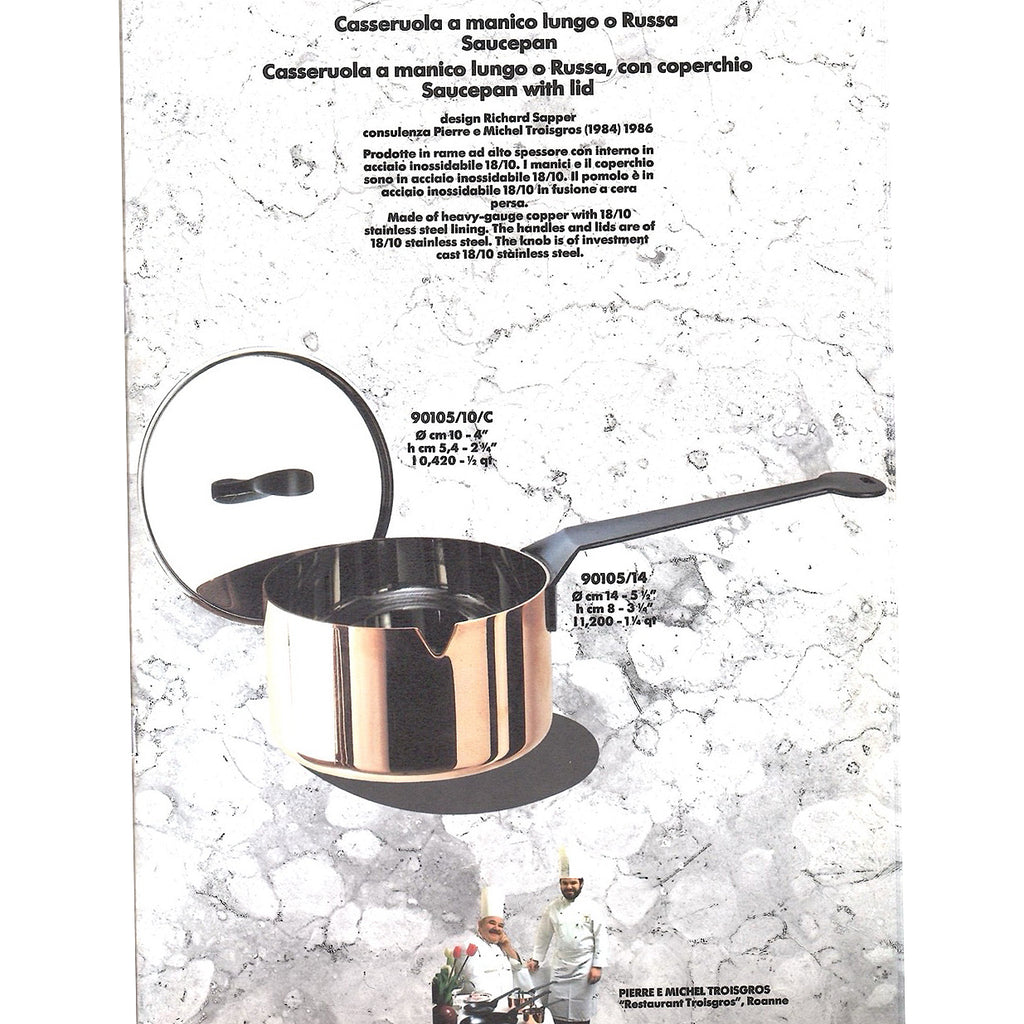 Saucepan with lid, La Cintura Di Orione, Richard Sapper