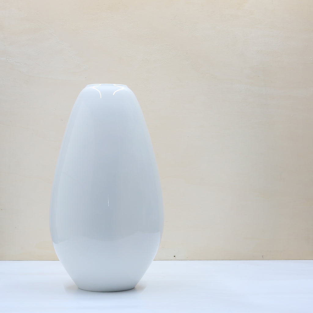 Hubert Griemert, set of 3 flask vases, KPM Berlin