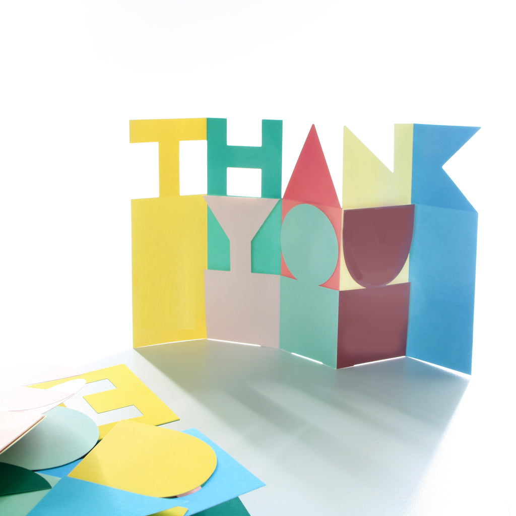 THANK YOU" folding card