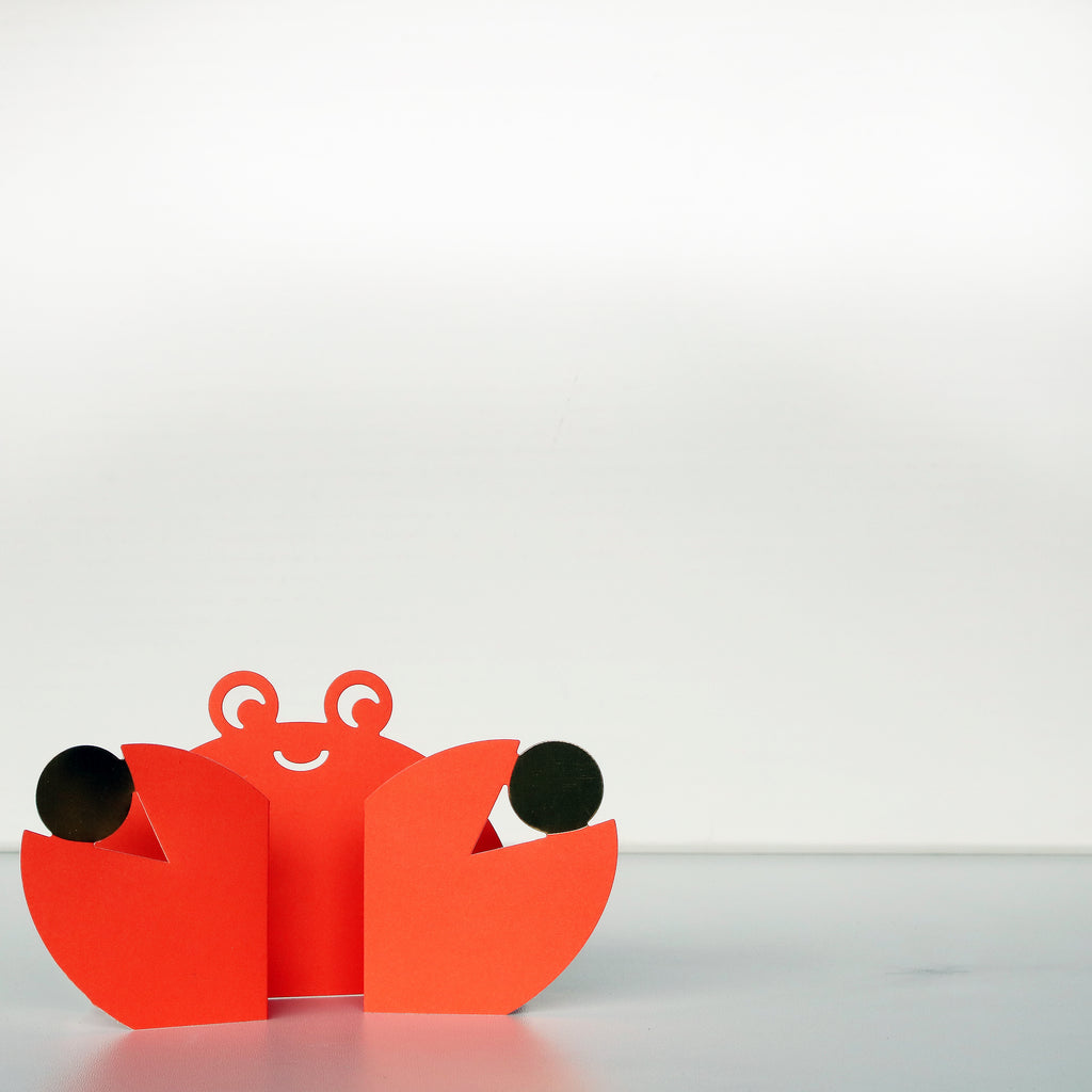 Folding card Crab