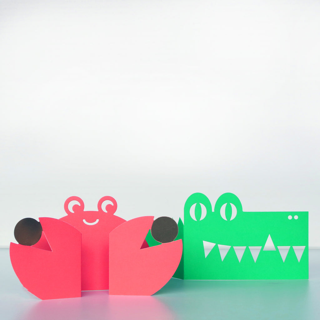 Folding card Crab