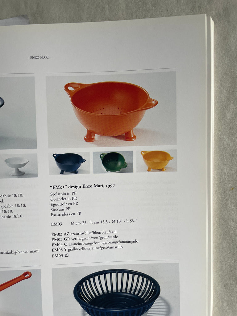 Colander, Sieb EM03 Enzo Mari für ALESSI