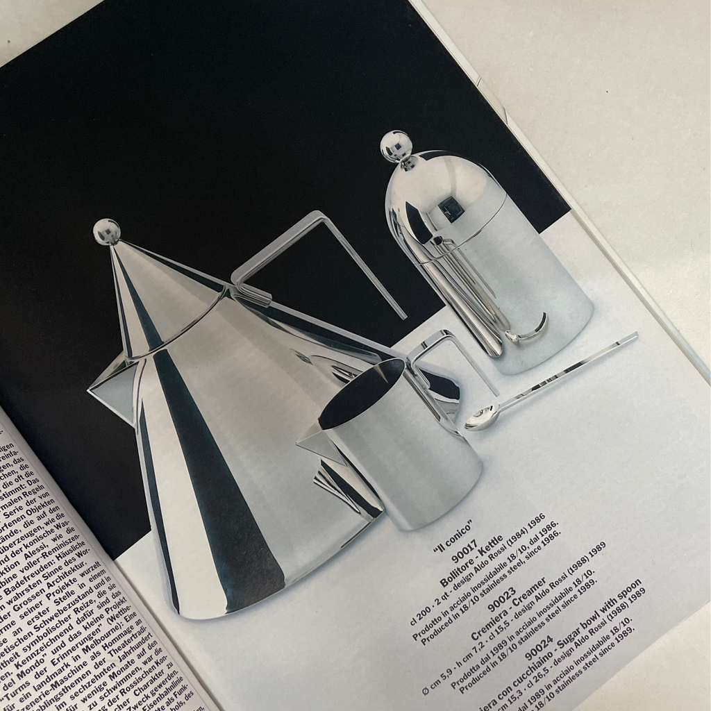 Milch und Zucker, Il Conico, 1989 Aldo Rossi, OFFICINA Alessi