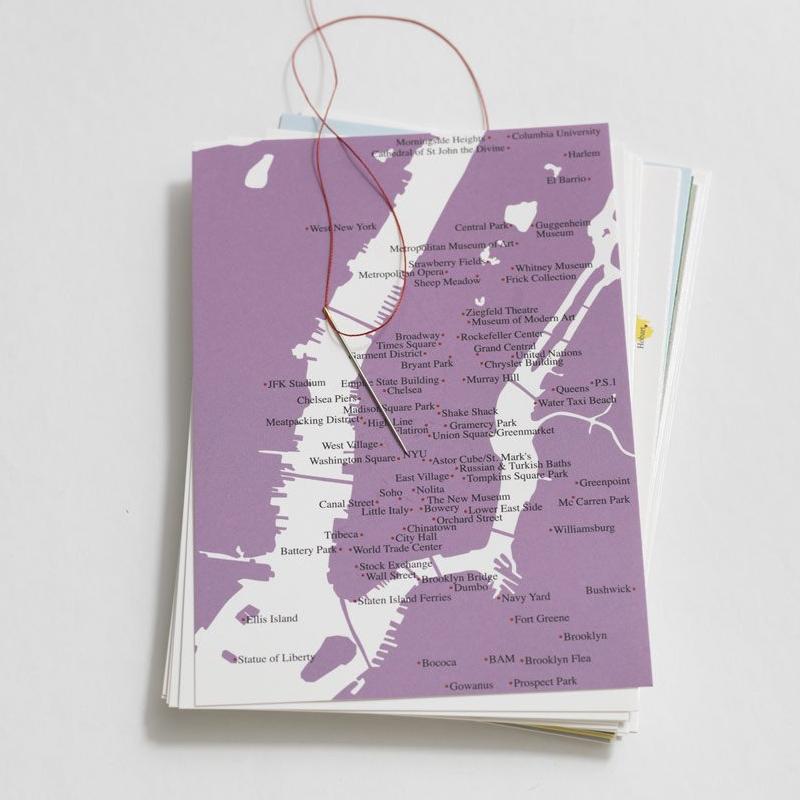 Stickpostkarte MANHATTAN